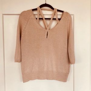 ROI by Scoop pink sweater